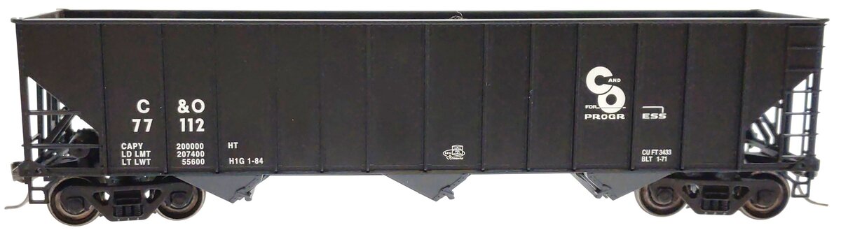 Bowser 40671 HO Chesapeake & Ohio 100-Ton 3-Bay Hopper #77112 LN/Box