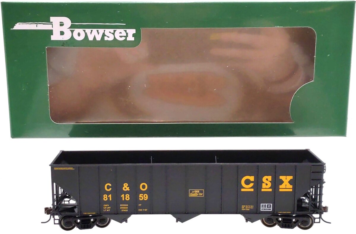 Bowser 41166 HO CSX/C&O 100-Ton 3-Bay Hopper Executive Line #811859 LN/Box