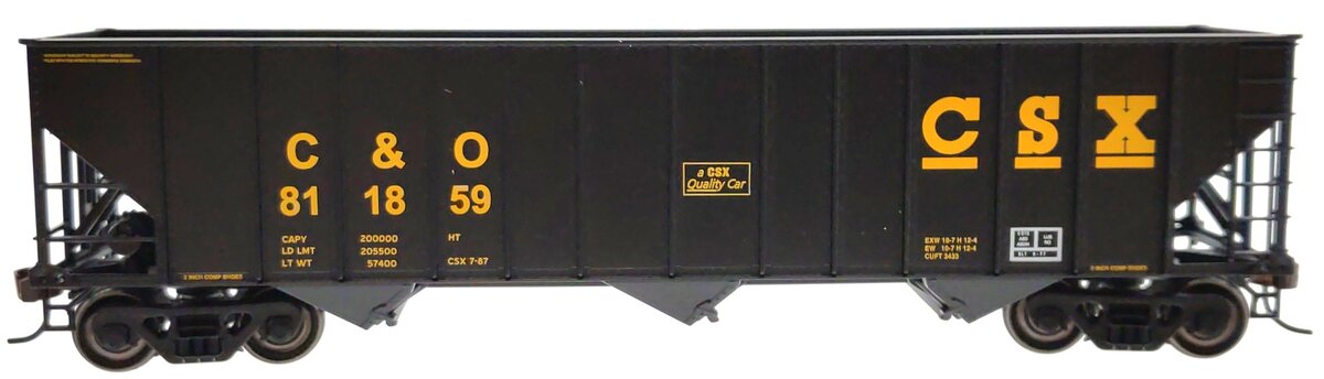 Bowser 41166 HO CSX/C&O 100-Ton 3-Bay Hopper Executive Line #811859 LN/Box