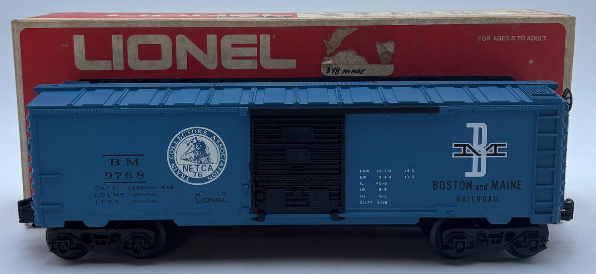 Lionel 6-9768 O Gauge Boston & Maine Boxcar EX/Box
