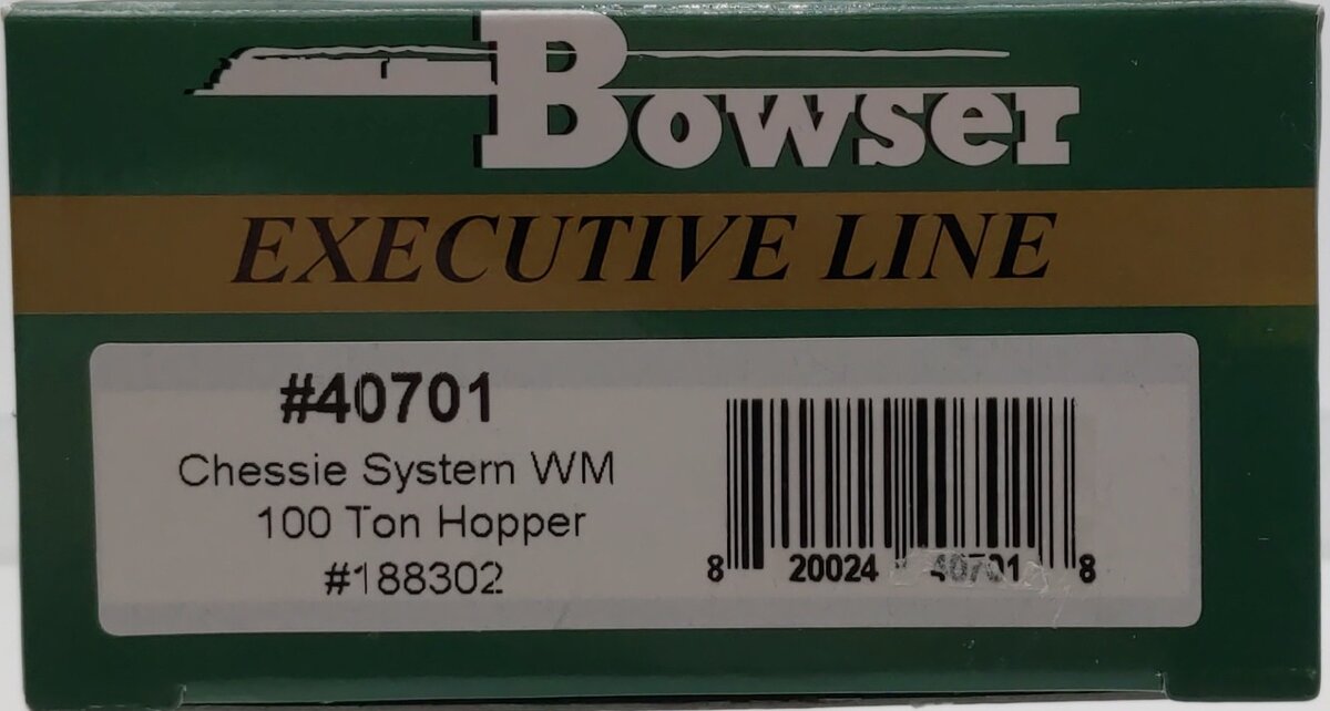 Bowser 40701 HO Chessie/WM 100-Ton Hopper#188302 LN/Box