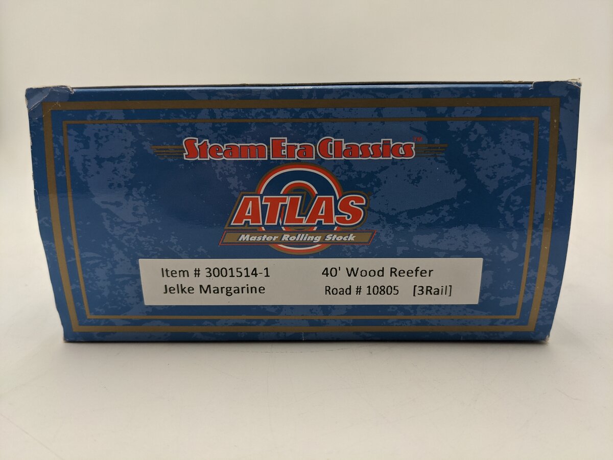 Atlas 3001514-1 O Union Railroad 40' Wood Reefer #10805 (3 Rail) LN/Box
