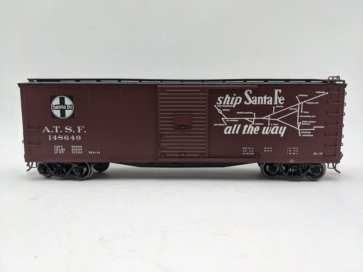 Atlas 3002616-1 O Atchison Topeka Santa Fe USRA Steel Boxcar #148649 2-Rail LN/Box