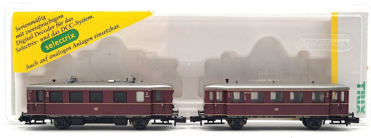 Trix 12528 N Scale Cl VT 75/VB 140 Rail Cars EX/Box