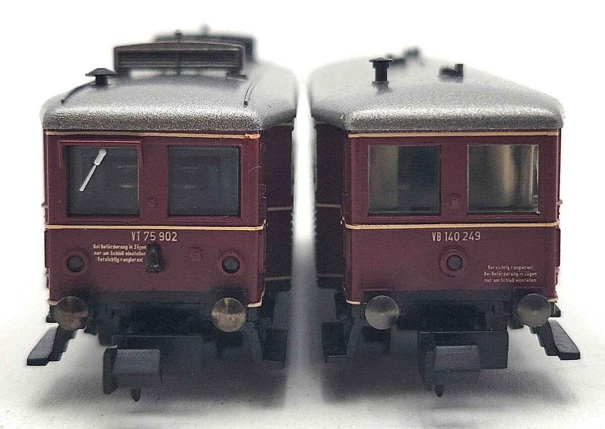 Trix 12528 N Scale Cl VT 75/VB 140 Rail Cars EX/Box