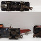Marx O Gauge Prewar Tin Plate Freight Cars #37956,550,694,563 [5] VG