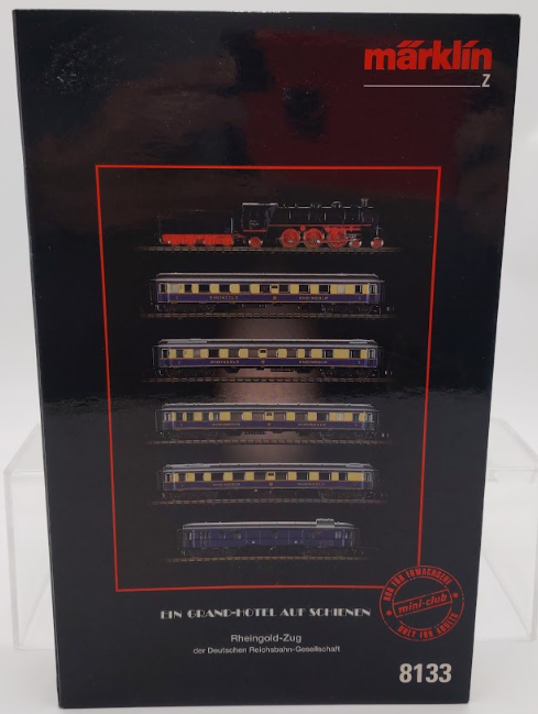 Marklin 8133 Z Gauge Rheingold Steam Passenger Train Set VG/Box