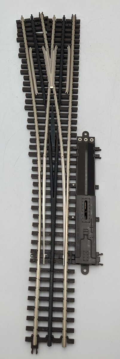 Atlas 6024 O Gauge Nickel Silver Left Hand Remote Switch Turnout #5 EX/Box