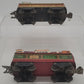 Marx 552 & 552G Vintage O Rock Island Lithographed Tin Gondolas [2] VG