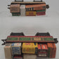 Marx 552 & 552G Vintage O Rock Island Lithographed Tin Gondolas [2] VG