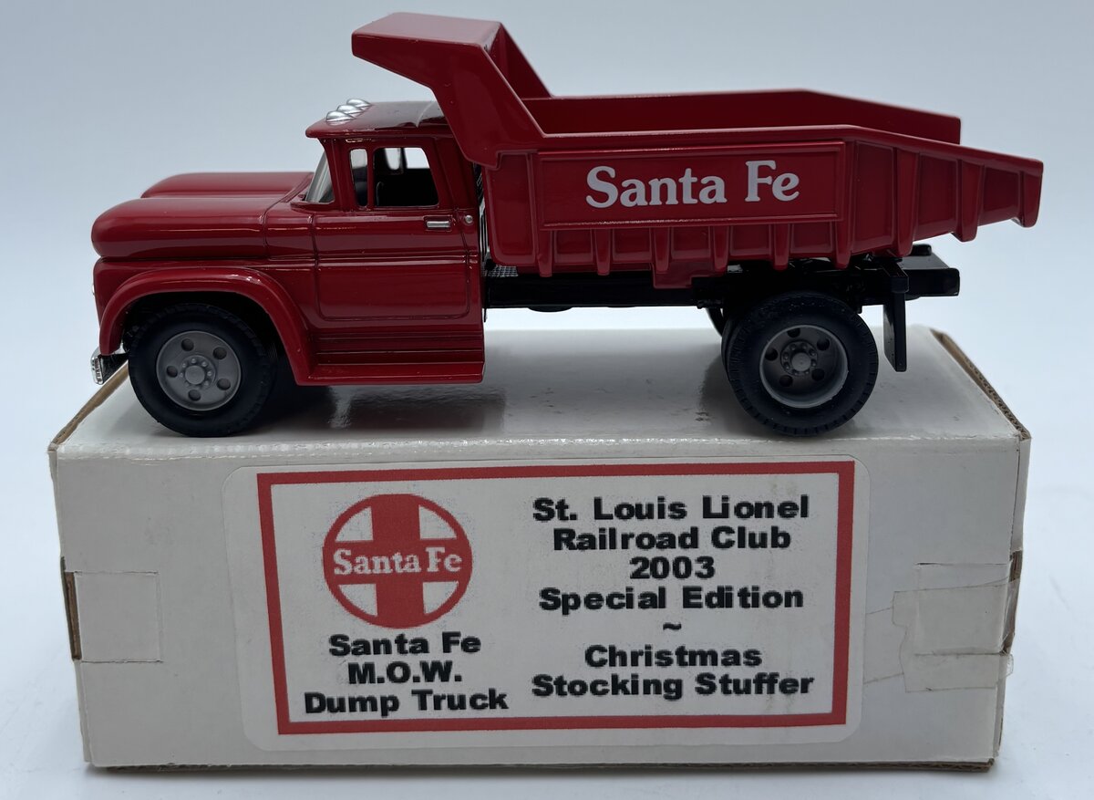 Ertl 19885P Santa Fe M.O.W. 1960 Chevy Dump Truck St.Louis Lionel Railroad Metal LN/Box