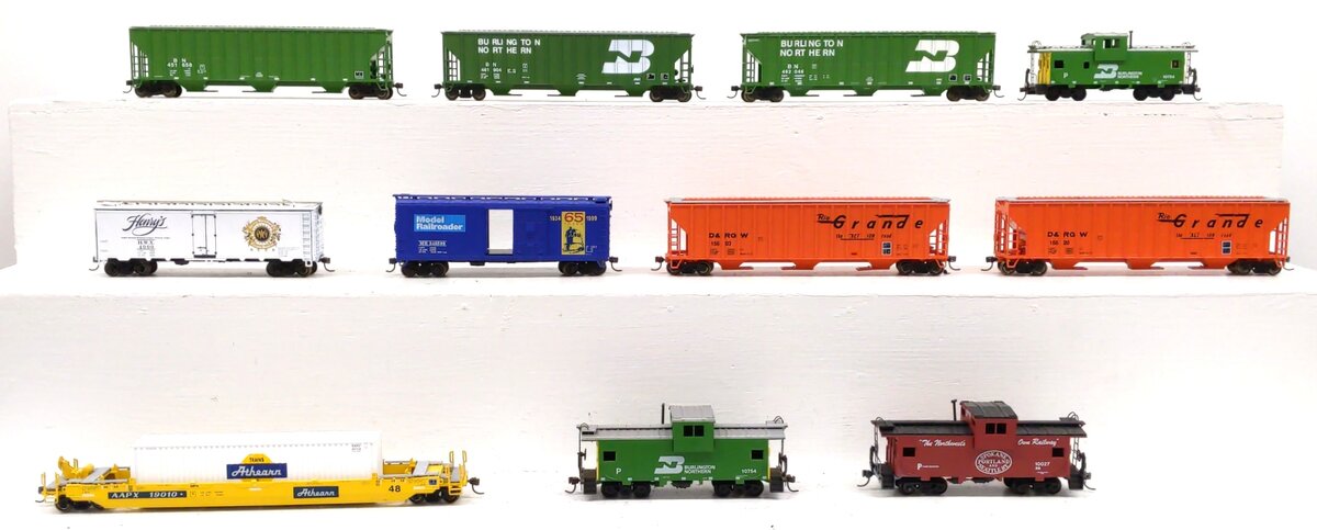 Athearn HO Scale Assorted Freight Cars [11] VG