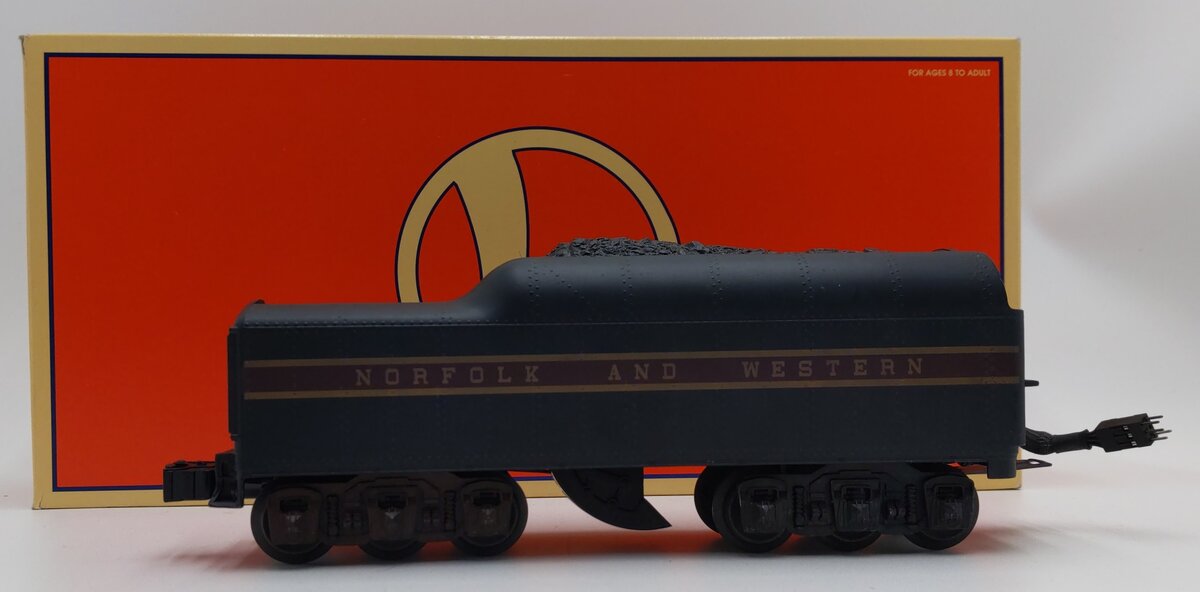 Lionel 2671RS O Gauge Norfolk & Western Tender w/ Warhorse Digital Railsounds EX/Box