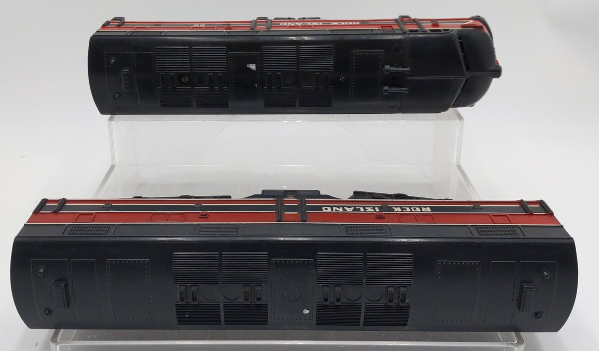 Marx 99 Vintage O Gauge Rock Island EMD E7 AB Diesel Locomotive Set VG