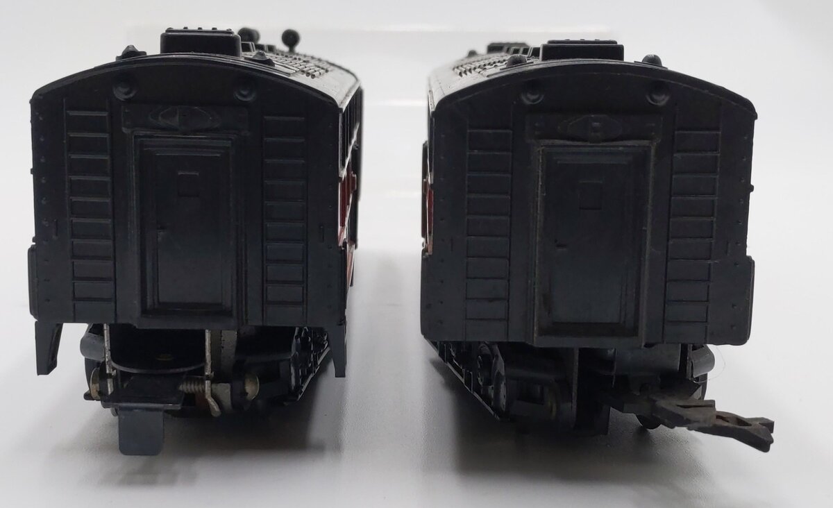 Marx 99 Vintage O Gauge Rock Island EMD E7 AB Diesel Locomotive Set VG