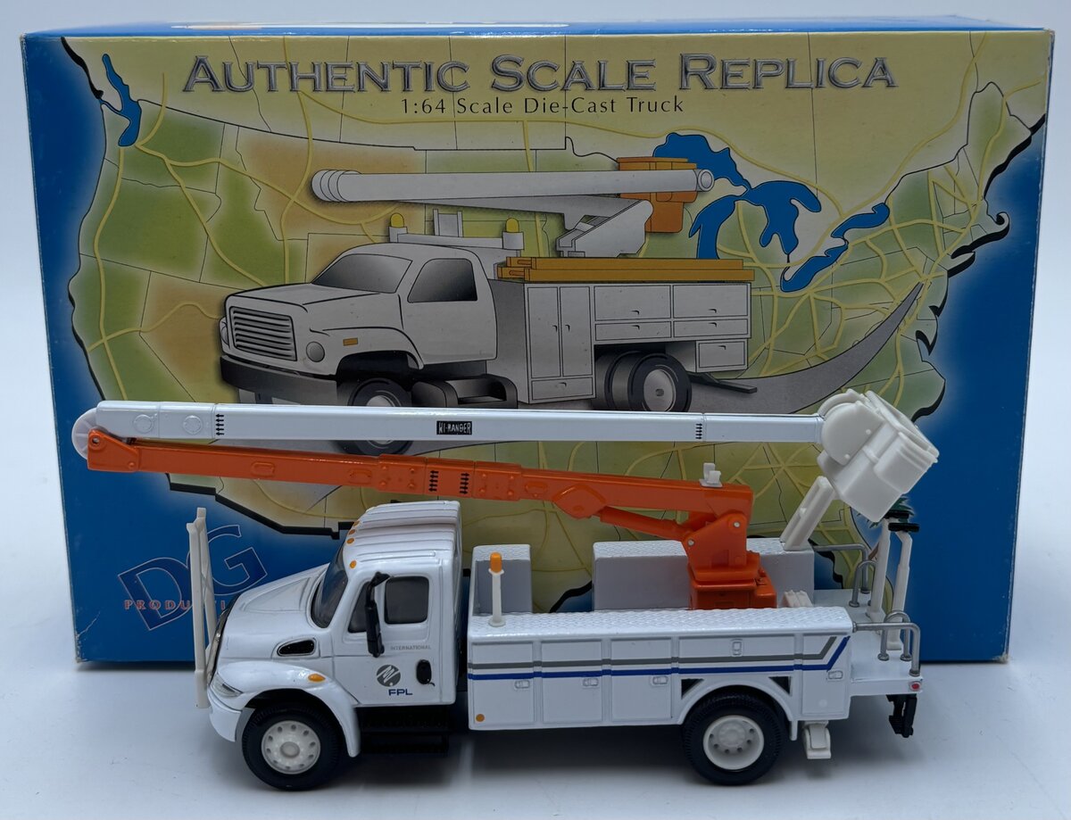 DG Productions 1:64 International FPL Bucket Utility Truck LN/Box