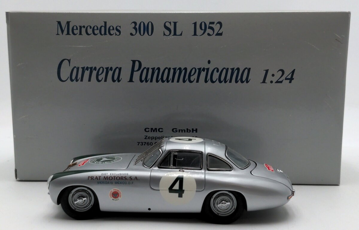 CMC M-017 1:24 Scale Mercedes 300 SL 1952 Carrera Panamericana Diecast Model LN/Box