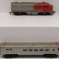 Vintage HO Scale Santa Fe Passenger Car Diesel Locomotive Set VG
