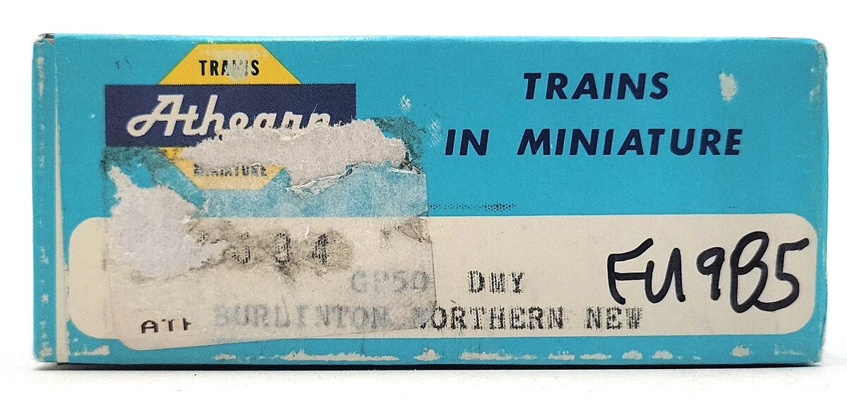 Athearn 4684 HO Burlington Northern GP50 Dummy Locomotive #3148 EX/Box
