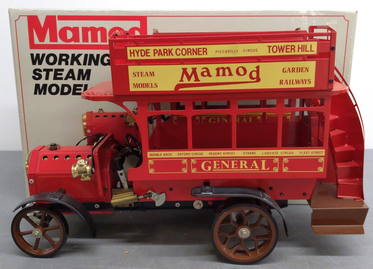 Mamod LB1 Working Steam Engine Double Decker Bus VG/Box