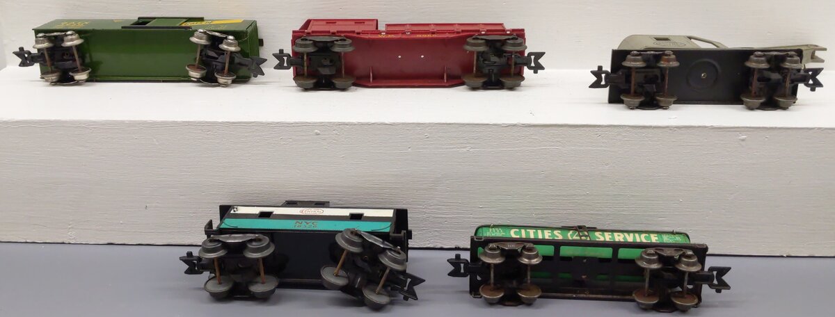 Marx O Gauge Vintage Freight Cars #1950,5586,18326,2532 [5] VG