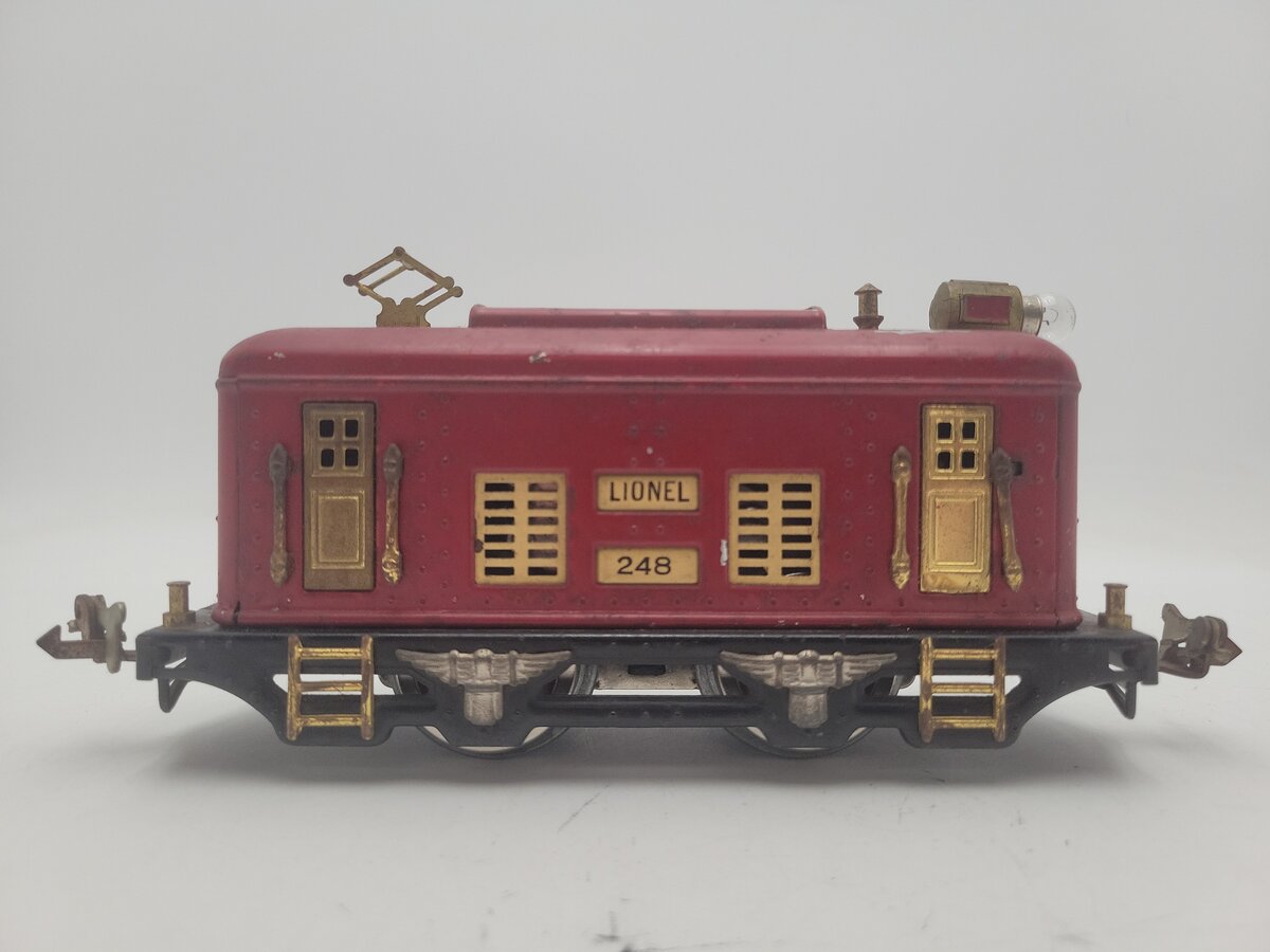 Lionel 248 Vintage O Prewar 0-4-0 Tinplate Powered Electric Locomotive VG