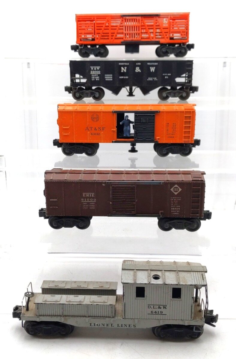 Lionel Vintage O Gauge Freight Cars: 3656, 3456, X3464, X6454 & 6419 [5] VG