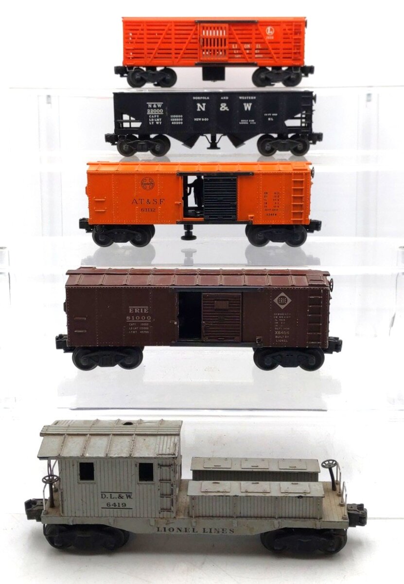 Lionel Vintage O Gauge Freight Cars: 3656, 3456, X3464, X6454 & 6419 [5] VG
