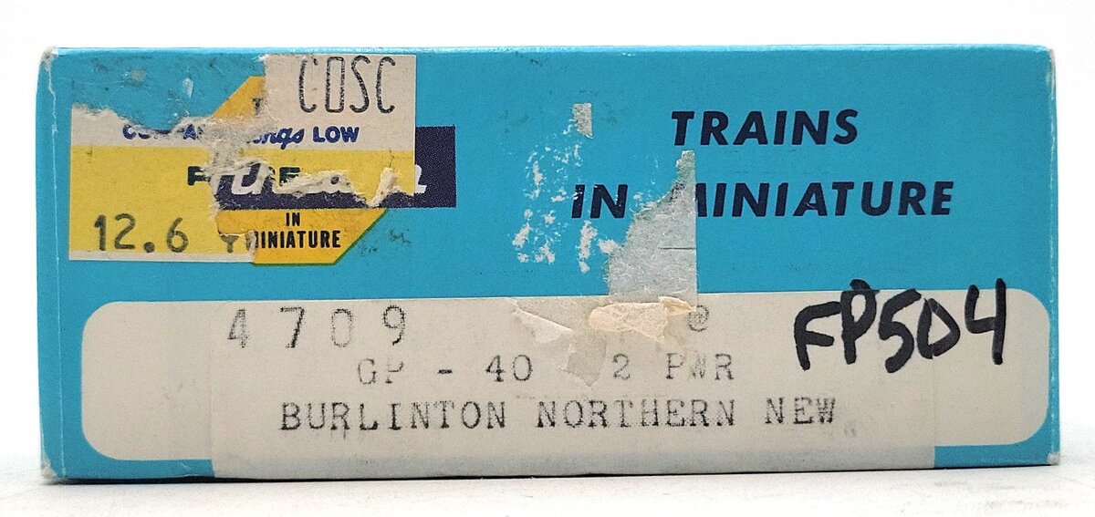 Athearn 4709 HO Scale Burlington Northern GP40-2 Powered Diesel Locomotive #3109 EX/Box