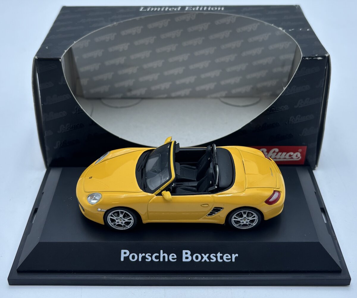 Schuco 04701 1:43 Yellow Porsche Boxster EX/Box