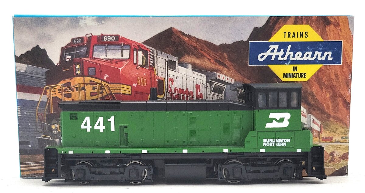 Athearn 3931 HO Burlington Northern SW 1000 Diesel Locomotive #441 EX/Box