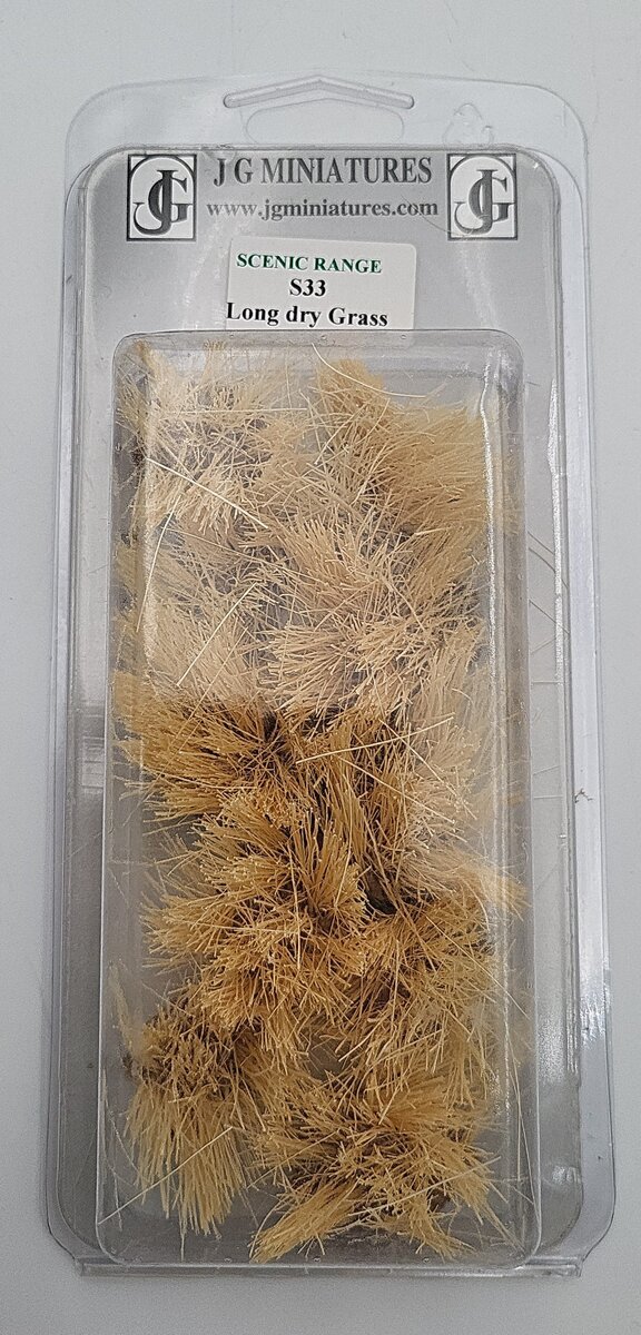 JG Miniatures S33 Scenic Range Long Dry Grass LN/Box
