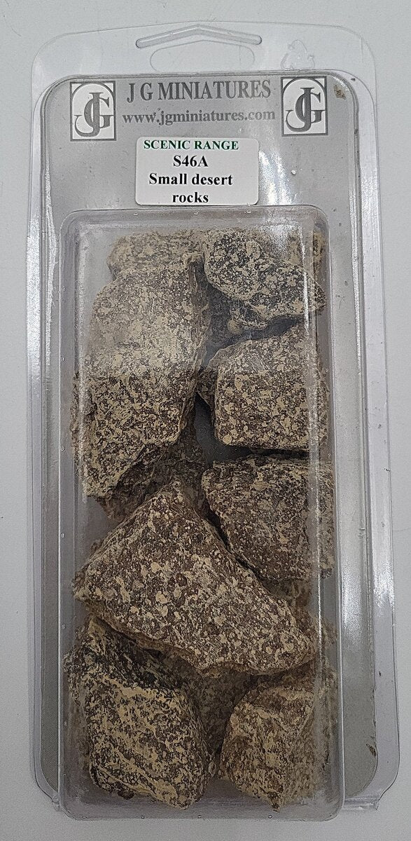 JG Miniatures S46A Scenic Range Small Desert Rocks LN/Box