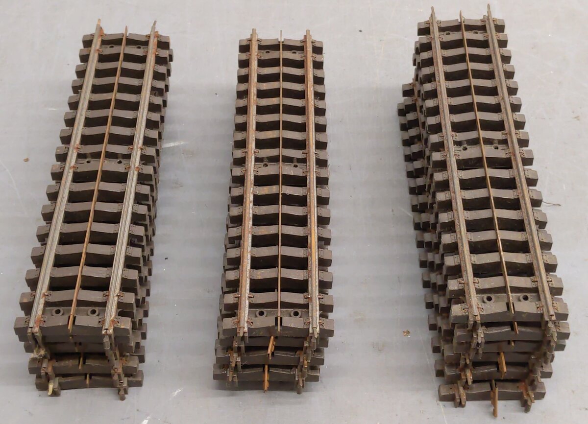 Lionel 32 Vintage Super O Straight Track Sections [16] VG