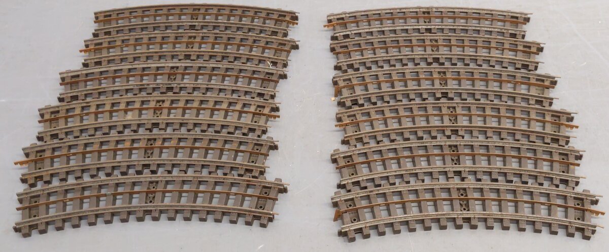 Lionel 31 Vintage Super O Curved Track Sections (12) VG