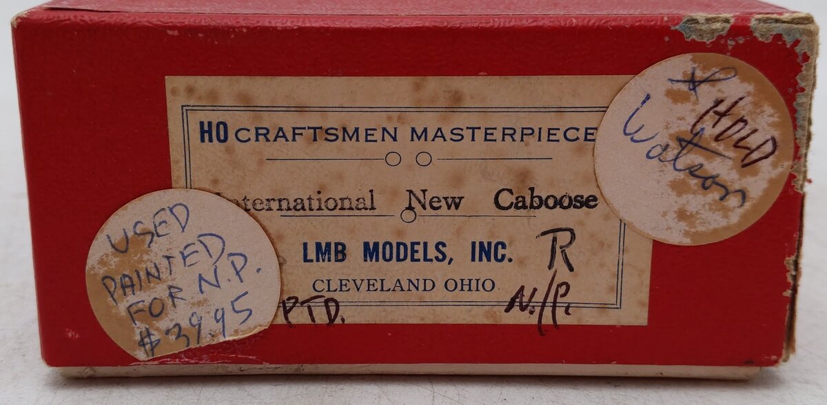 LMB HO Scale BRASS Custom Painted Northern Pacific Caboose Freight Car #10409/Box