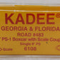 Kadee 6108 HO Scale Georgia & Florida 50' PS-1 Boxcar w/ Scale Coupler #483 EX/Box