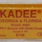 Kadee 6108 HO Scale Georgia & Florida 50' PS-1 Boxcar w/ Scale Coupler #483 EX/Box
