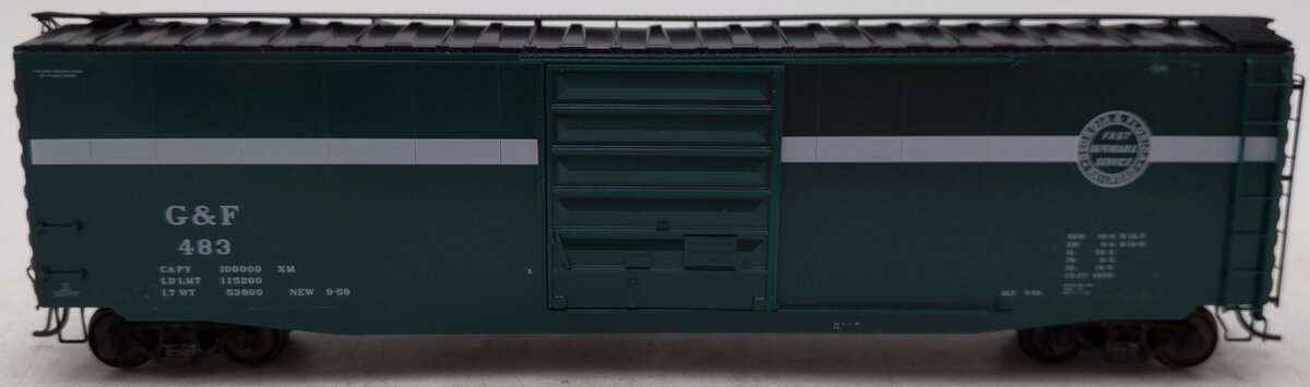 Kadee 6108 HO Scale Georgia & Florida 50' PS-1 Boxcar w/ Scale Coupler #483 EX/Box