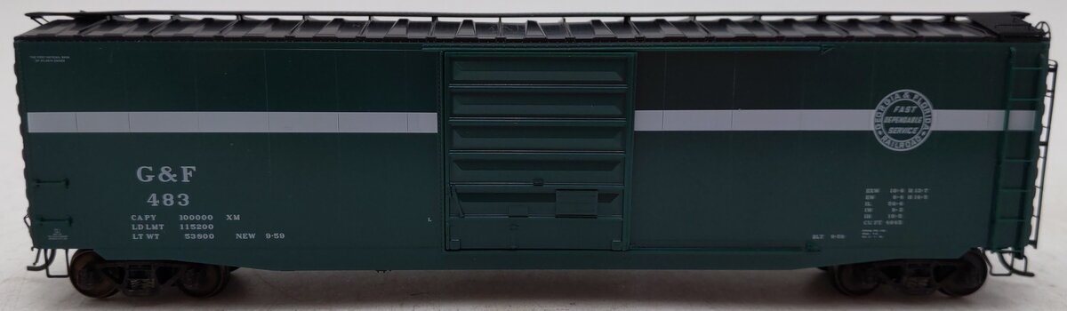 Kadee 6108 HO Scale Georgia & Florida 50' PS-1 Boxcar w/ Scale Coupler #483 EX/Box