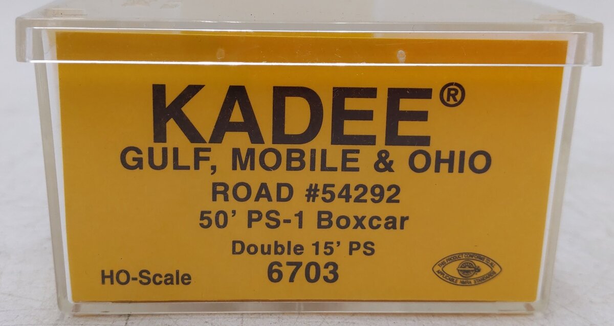 Kadee 6703 HO Scale GM&O 50' PS-1 Boxcar #54292 EX/Box