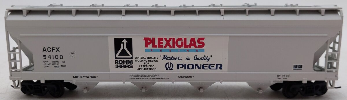Athearn 7204 HO Scale Plexiglas ACF Centerflow Hopper #54100 EX/Box