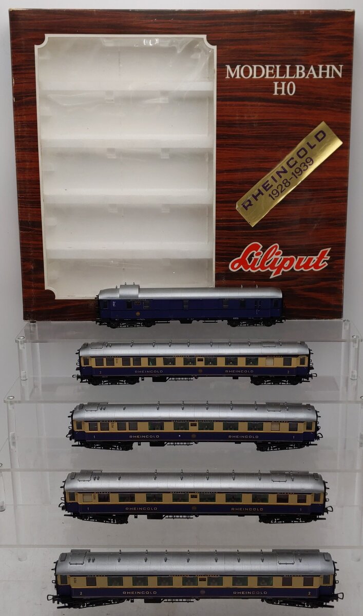 Liliput 820 HO Rheincold 5-Car Passenger Car Set EX/Box