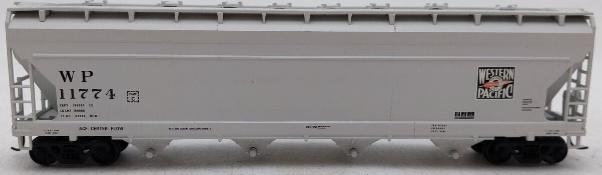 Athearn 7205 HO Scale Western Pacific ACF Centerflow Hopper #11774 EX/Box