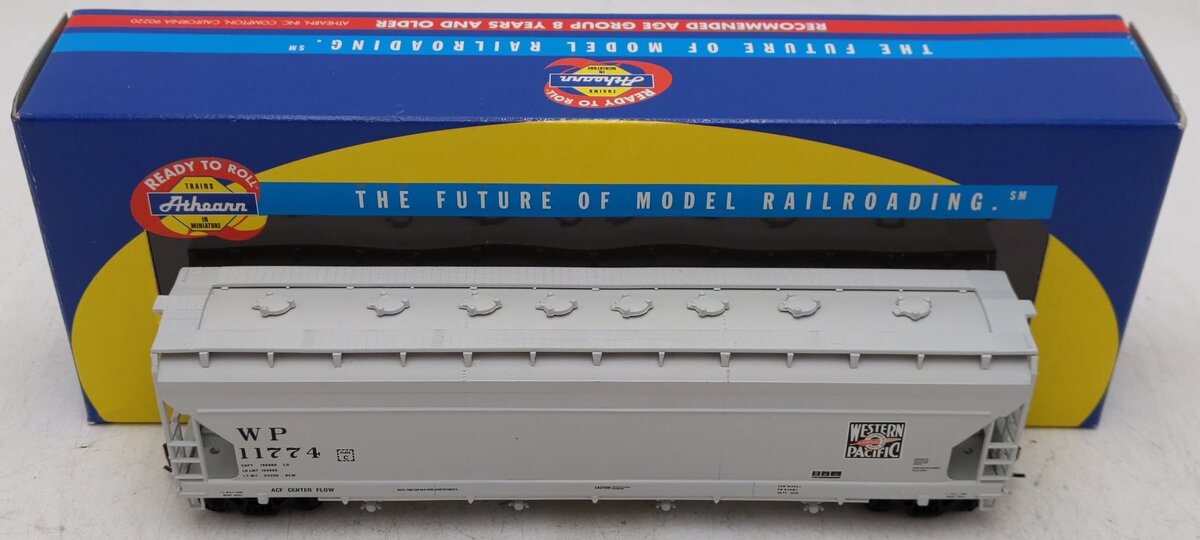 Athearn 7205 HO Scale Western Pacific ACF Centerflow Hopper #11774 EX/Box