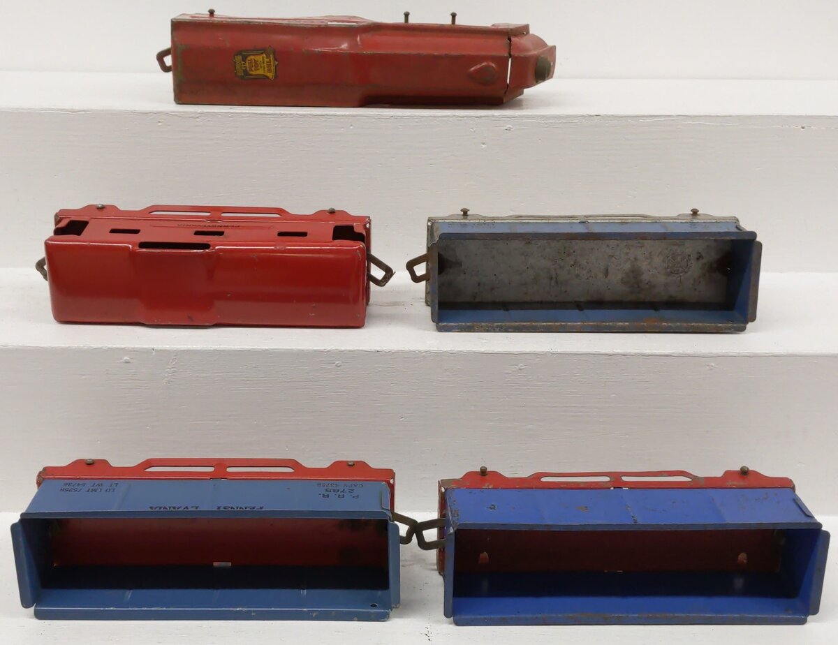 Lumar Lines Vintage Pressed Steel Passenger Set VG