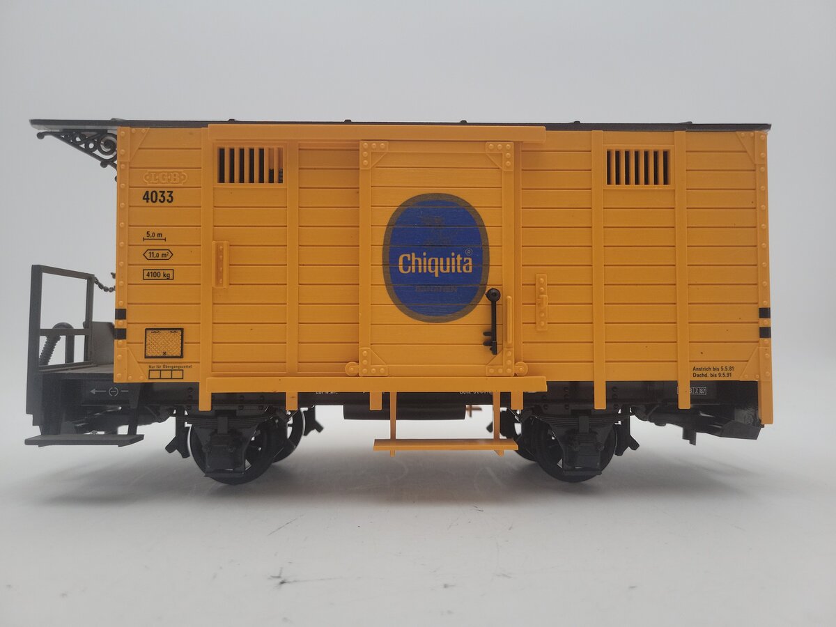 LGB 4033 G Scale Chiquita Boxcar #4033 EX