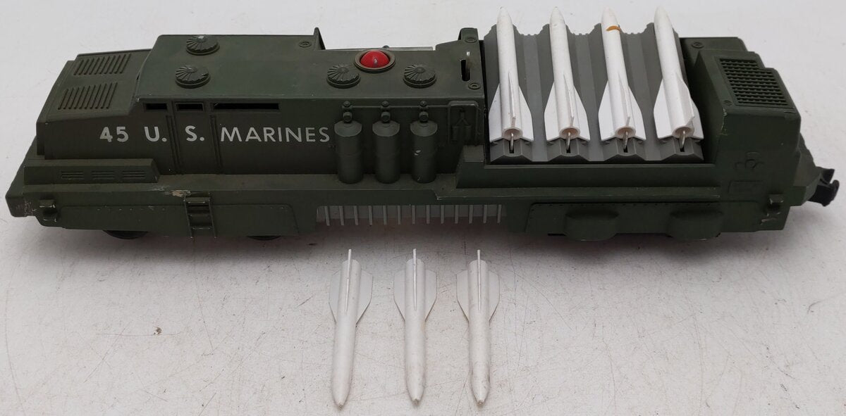 Lionel 45 Vintage O Olive Drab USMC Mobile Missile Launcher VG
