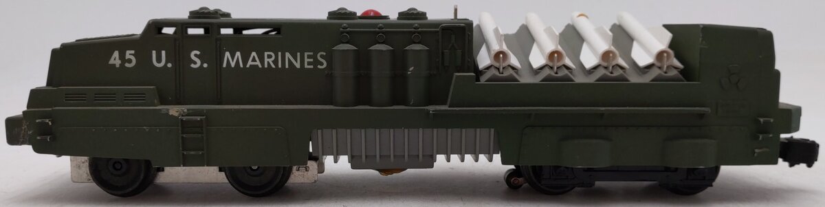 Lionel 45 Vintage O Olive Drab USMC Mobile Missile Launcher VG