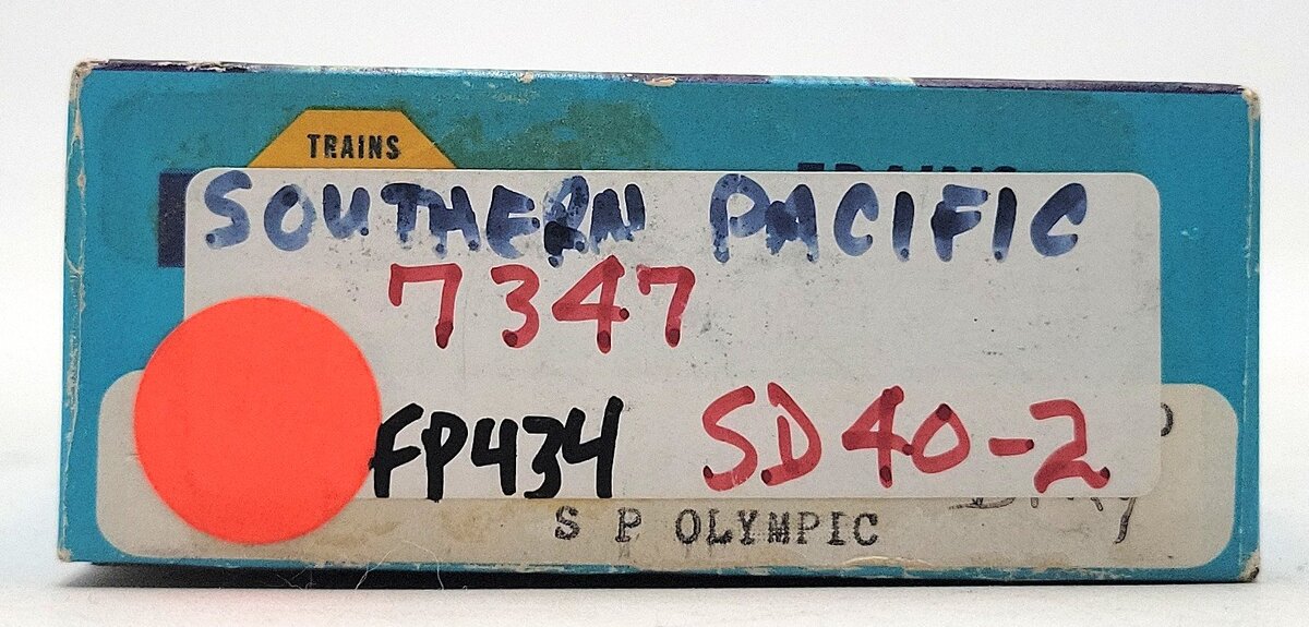 Athearn 4420 HO Southern Pacific "Olympic" SD40-2 Powered Diesel Loco #7347 EX/Box
